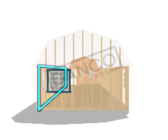Wraparound Porch Lofted Barn Cabin 14x50 - Image 5