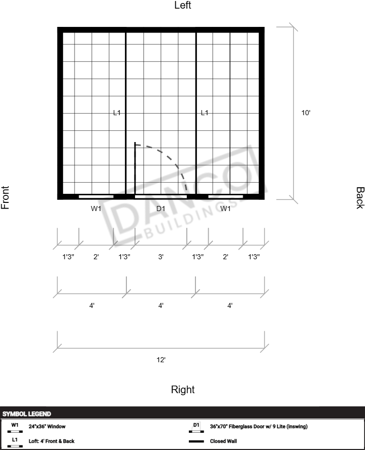 Side Lofted Barn Premium 10x12 - Image 2