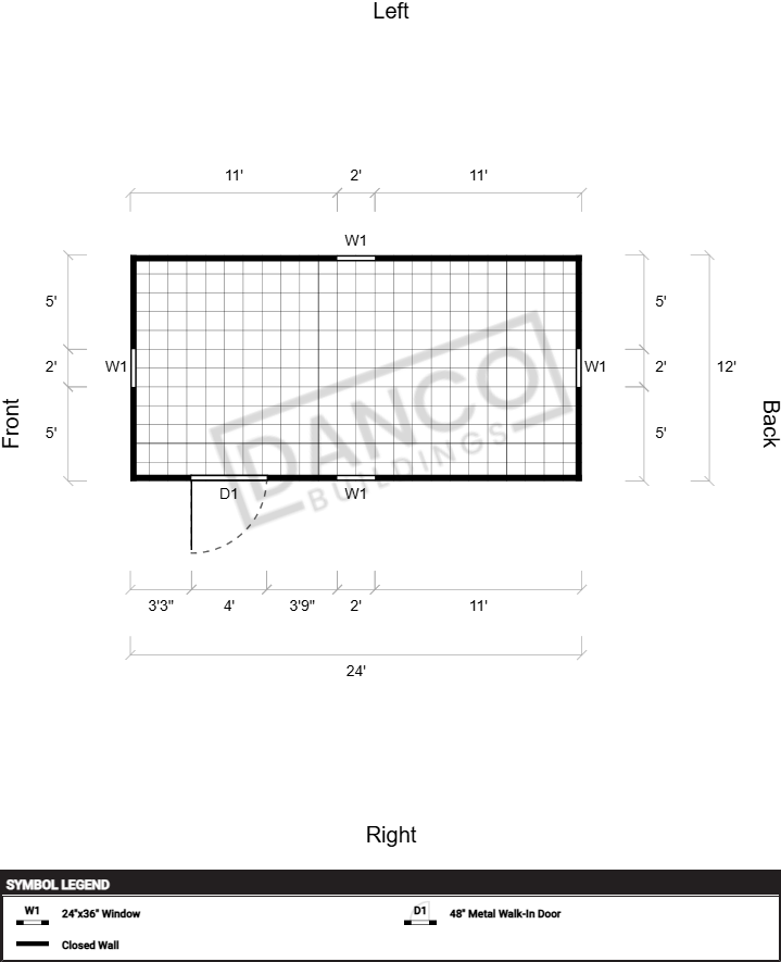 Extra Economy Metal Utility 12x24 - Image 2