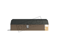 Wraparound Porch Lofted Barn Cabin 16x40 - Image 4