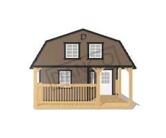 Wraparound Porch Lofted Barn Cabin 16x40 - Image 6