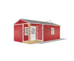 Corner Porch Cabin 12x24