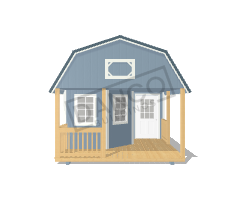 Deluxe Lofted Barn Cabin 12x32 - Image 6