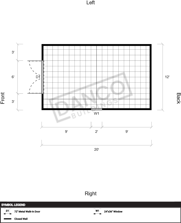 Extra Economy Metal Utility 12x20 - Image 2