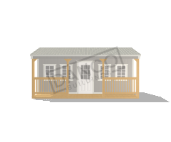 Side Porch Cabin 12x20 - Image 3