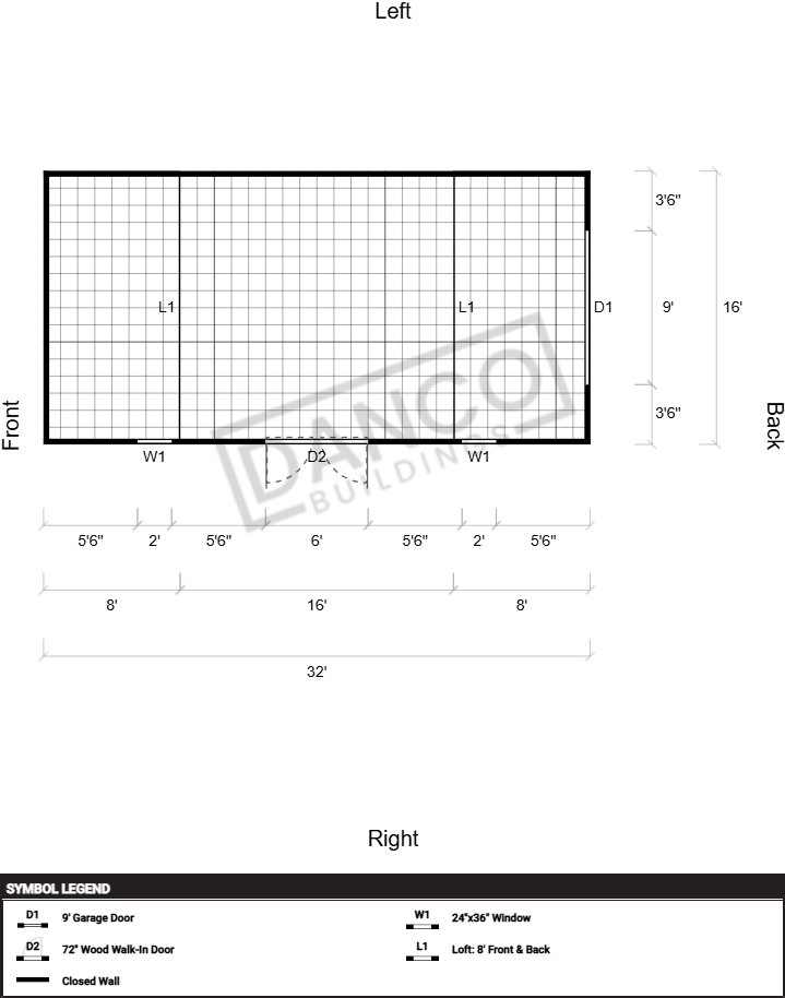 Side Lofted Barn 16x32 - Image 2