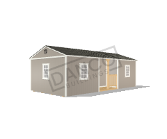 Center Side Porch Cabin 14x28