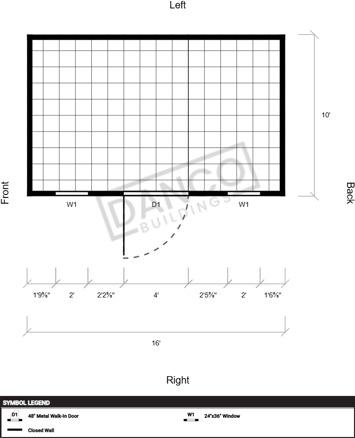 Extra Economy Lofted Barn 10x16 250113 - Image 2