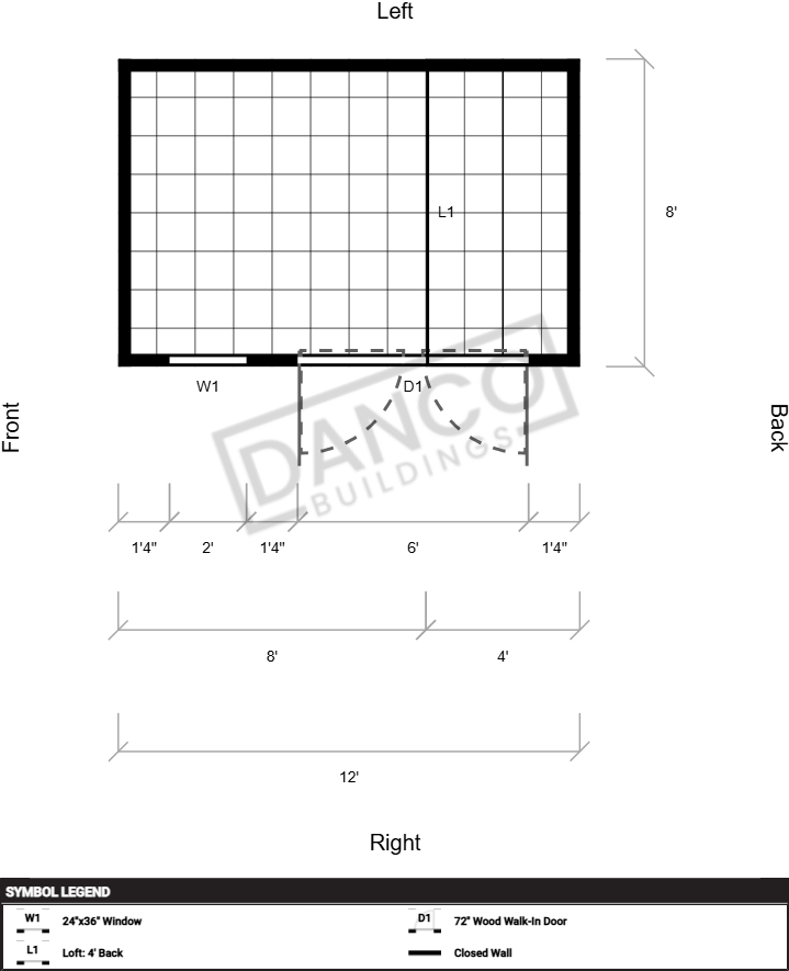 Side Lofted Barn 8x12 - Image 2