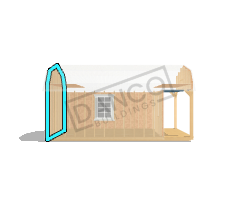 Lofted Barn Cabin 10x20 - Image 4