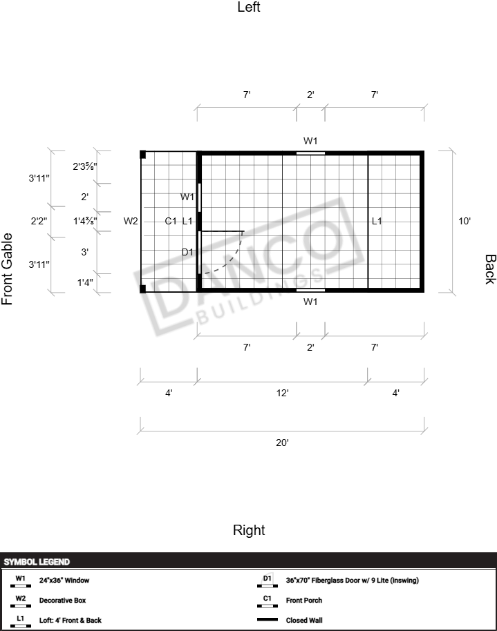Lofted Barn Cabin 10x20 - Image 2