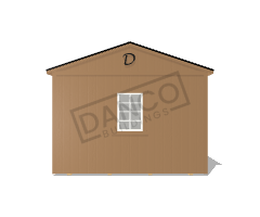 Center Side Porch Cabin 12x28 - Image 6