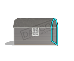 Extra Economy Lofted Barn 10x16 - Image 4