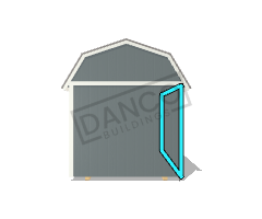 Economy Wood Lofted Barn 8x12 - Image 6