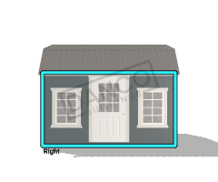 Economy Wood Lofted Barn 8x12 - Image 3