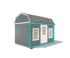 Economy Wood Lofted Barn 8x12