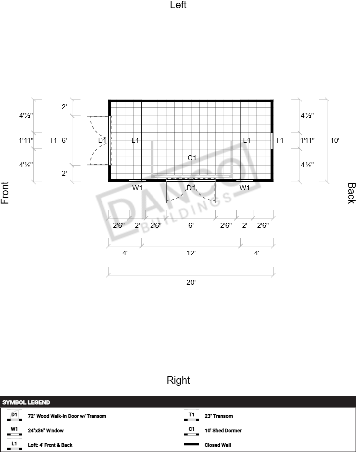 Dormer Shed 10x20 - Image 2