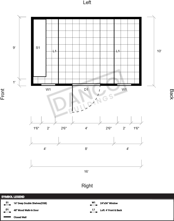 Side Lofted Barn 10x16 - Image 2