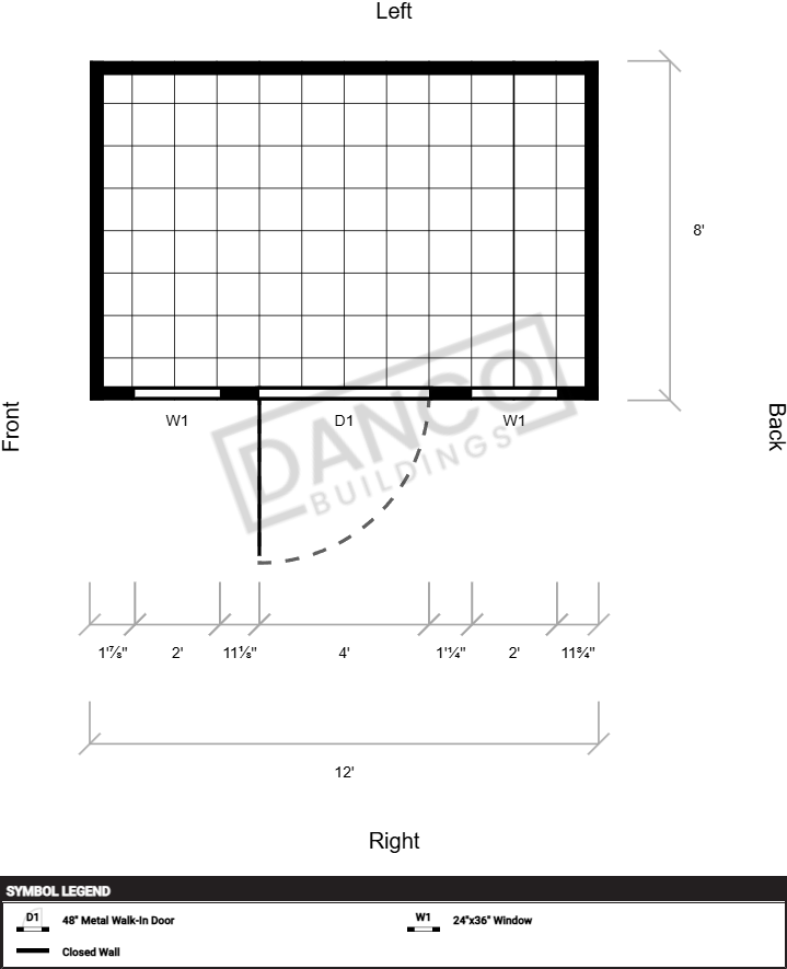 Extra Economy Metal Utility 8x12 - Image 2