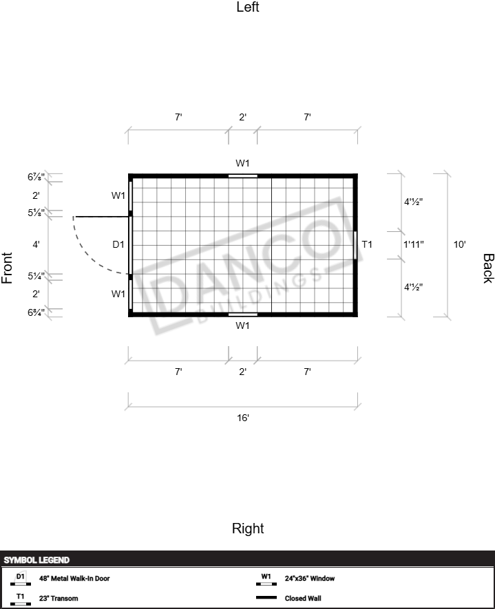 Extra Economy Lofted Barn 10x16 - Image 2