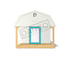 Lofted Barn Cabin 12x28 - Image 6