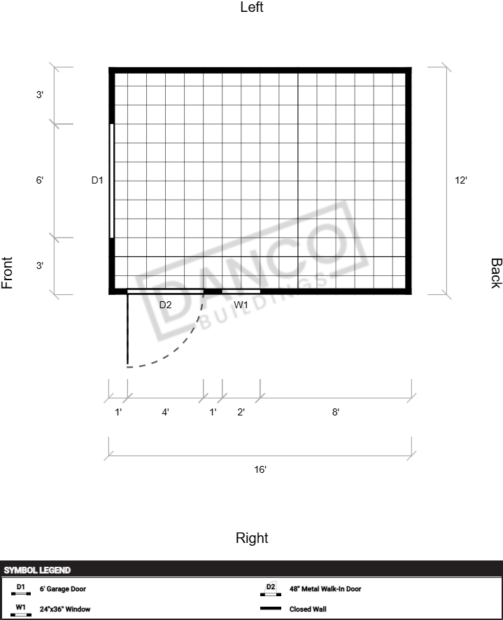Extra Economy Metal Utility 12x16 - Image 2