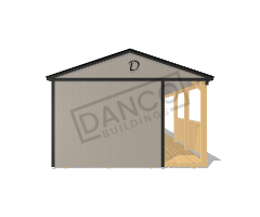 Side Porch Cabin 14x44 - Image 6