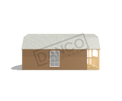 Wraparound Porch Lofted Barn Cabin 14x24 - Image 4