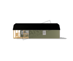 Wraparound Porch Lofted Barn Cabin 14x36 - Image 3