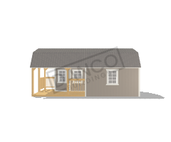 Wraparound Porch Lofted Barn Cabin 12x24 - Image 3