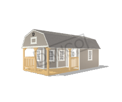 Wraparound Porch Lofted Barn Cabin 12x24
