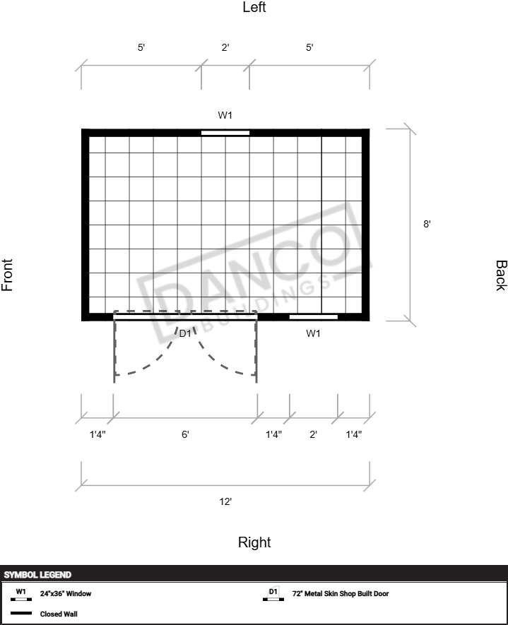 Extra Economy Lofted Barn 8x12 - Image 2