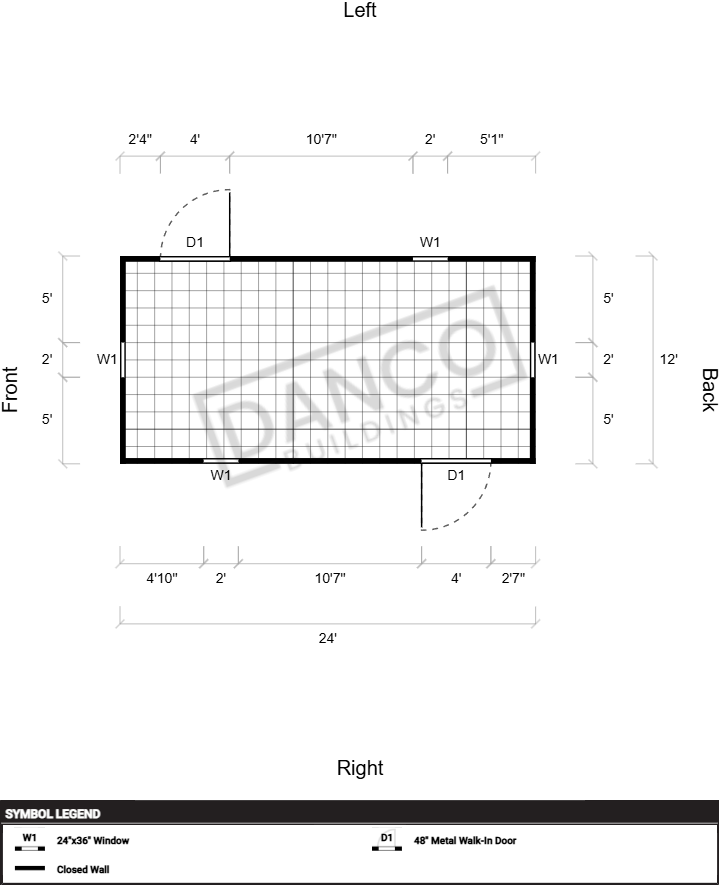 Extra Economy Metal Utility 12x24 - Image 2