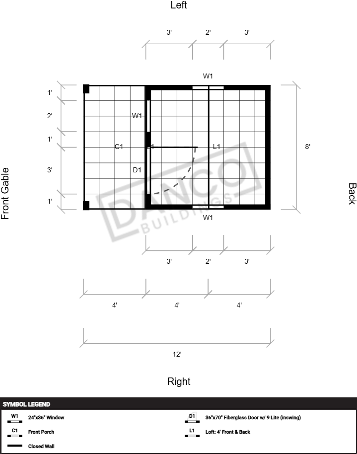 Lofted Barn Cabin 8x12 - Image 2