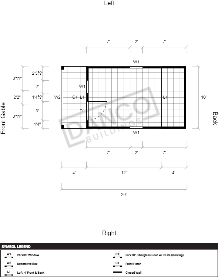 Lofted Barn Cabin 10x20 - Image 2