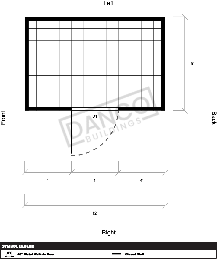 Extra Economy Metal Utility 8x12 - Image 2