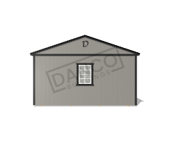 Center Side Porch Cabin 16x28 - Image 6