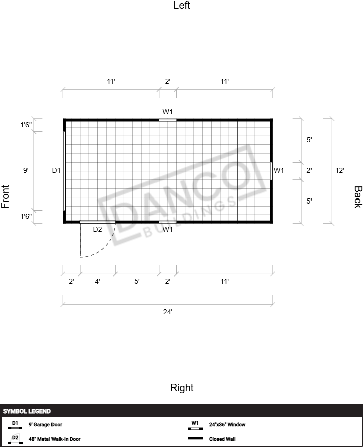 Extra Economy Metal Utility 12x24 - Image 2