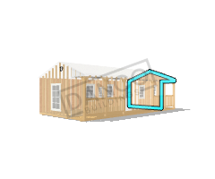 Side Porch Cabin 16x32