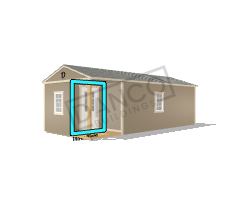 Corner Porch Cabin 12x28