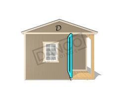Corner Porch Cabin 12x28 - Image 6