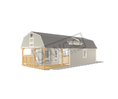 Wraparound Porch Lofted Barn Cabin 14x32