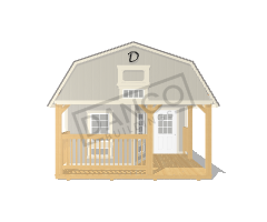 Wraparound Porch Lofted Barn Cabin 14x32 - Image 6