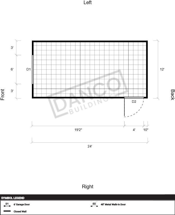 Extra Economy Metal Utility 12x24 - Image 2