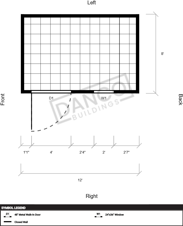Extra Economy Metal Utility 8x12 - Image 2