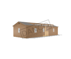 Center Side Porch Cabin 16x40