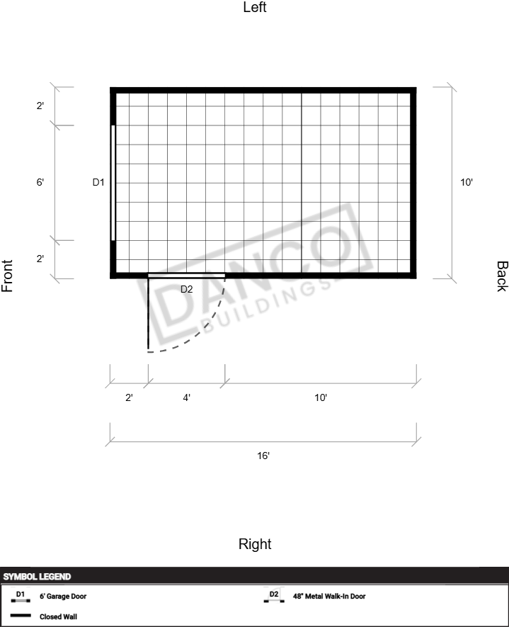 Extra Economy Metal Utility 10x16 - Image 2