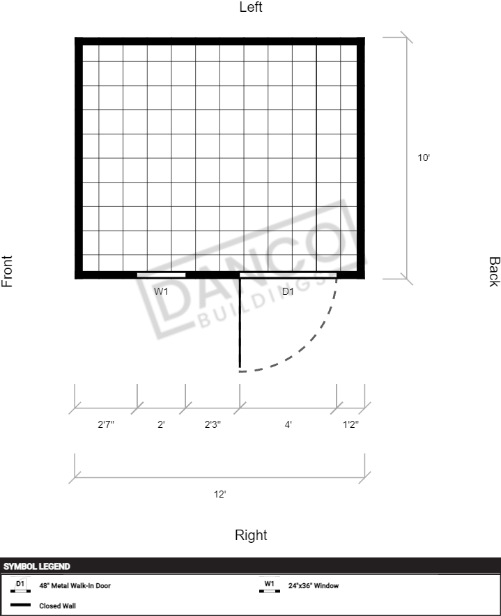 Extra Economy Metal Utility 10x12 - Image 2