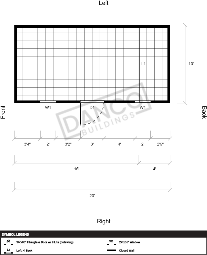 Utility Shed 10x20 - Image 2