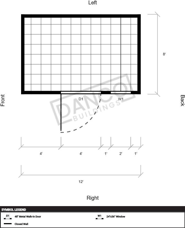 Extra Economy Lofted Barn 8x12/250326 - Image 2